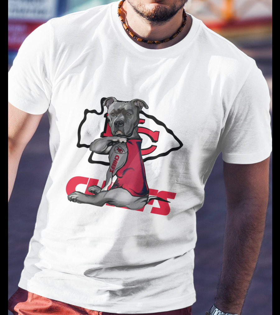 Kansas City Chiefs Pitbull Nfl T-Shirt
