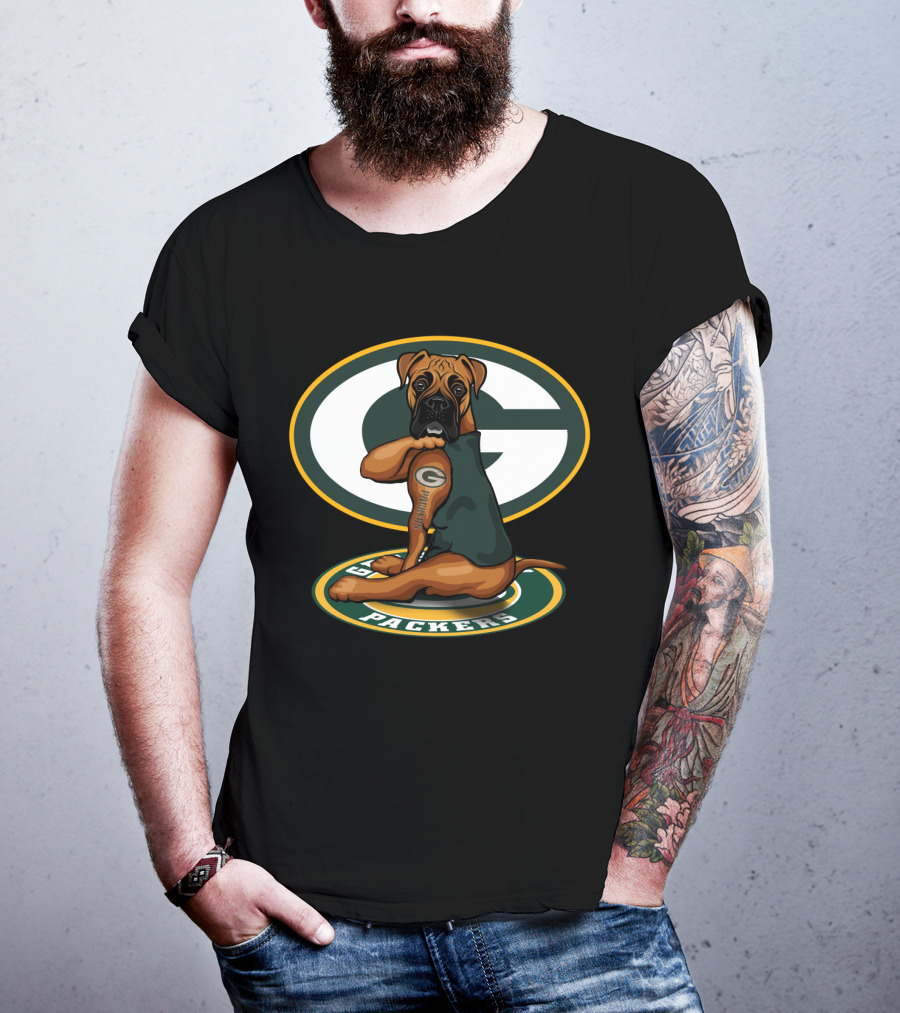Boxer Green Bay Packers T-Shirt