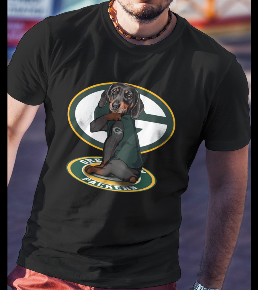 Green Bay Packers Dachshund Nfl Fan Gear T-Shirt
