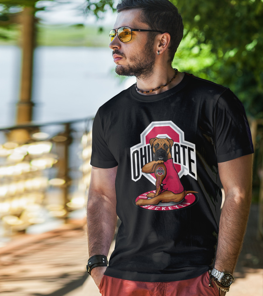 Ohio State Buckeyes Dog In T-Shirt