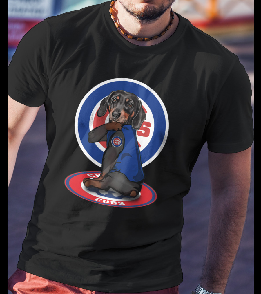Cubs Dachshunds Chicago Cubs T-Shirt