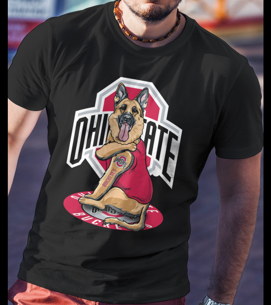 Ohio State Buckeyes German Shepherd T-Shirt