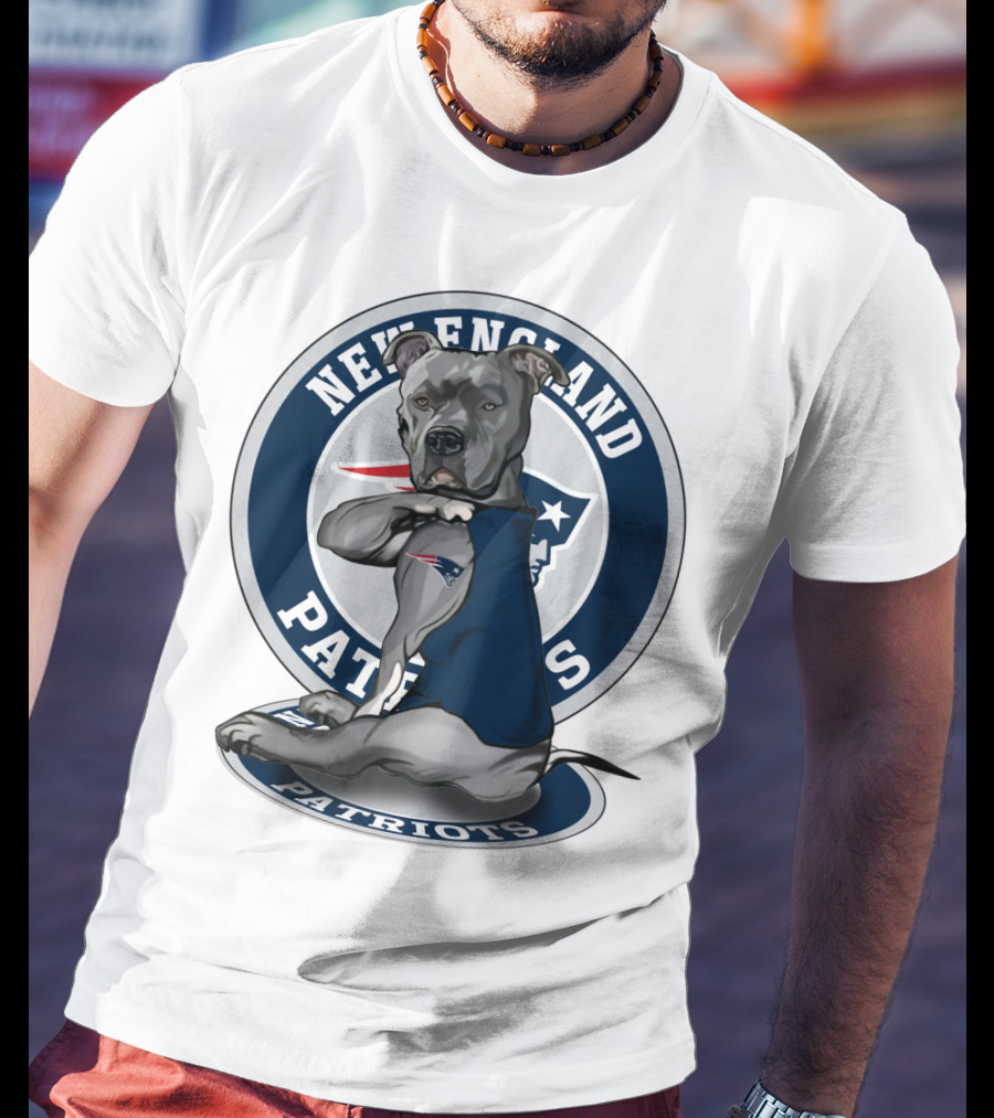 New England Patriots Pitbull Fan T-Shirt