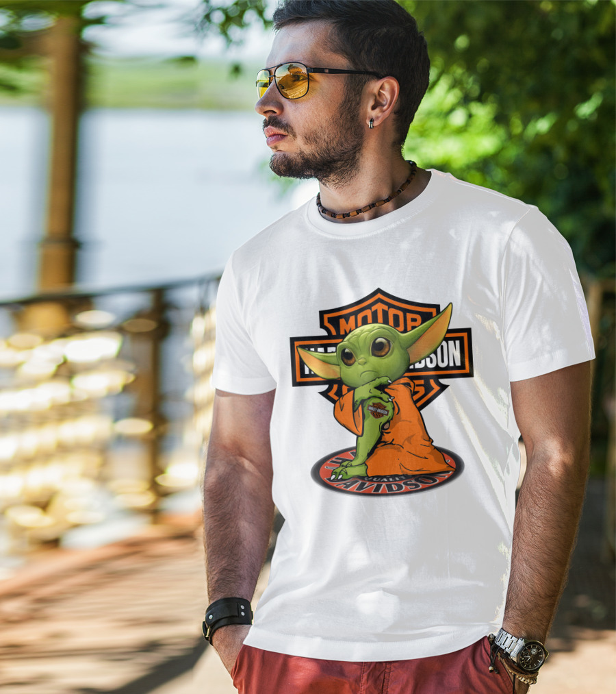 Harley Davidson Yoda Motorcycles T-Shirt