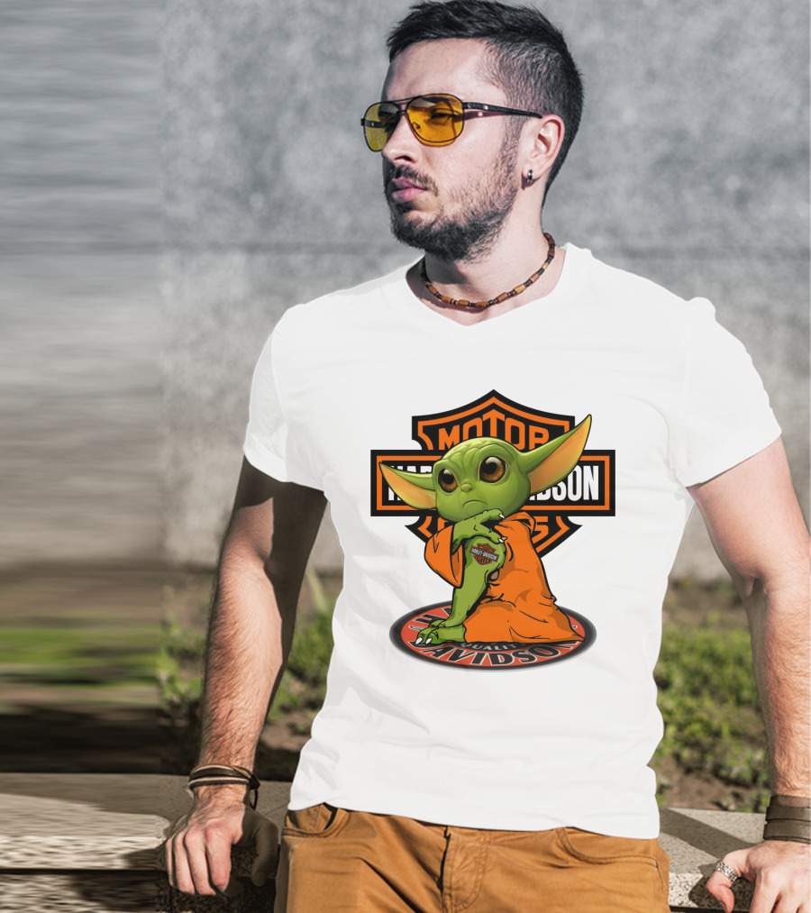 Harley Davidson Yoda Motorcycles T-Shirt