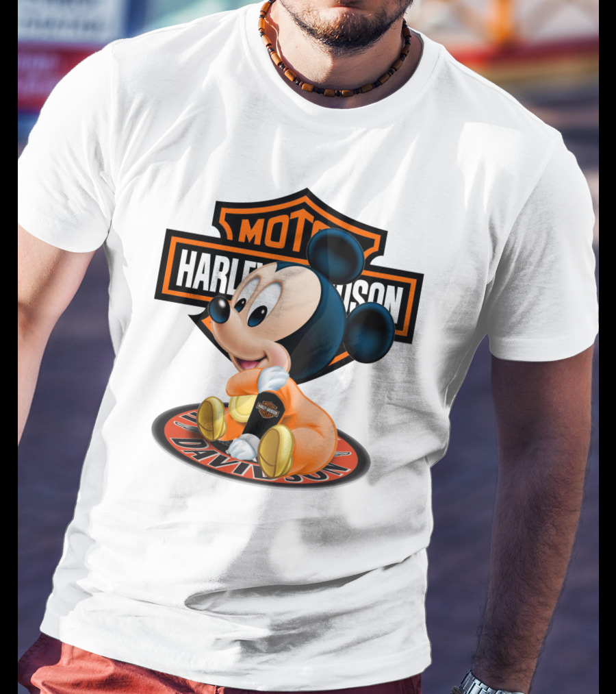 Harley Davidson Moto Mickey Mouse T-Shirt