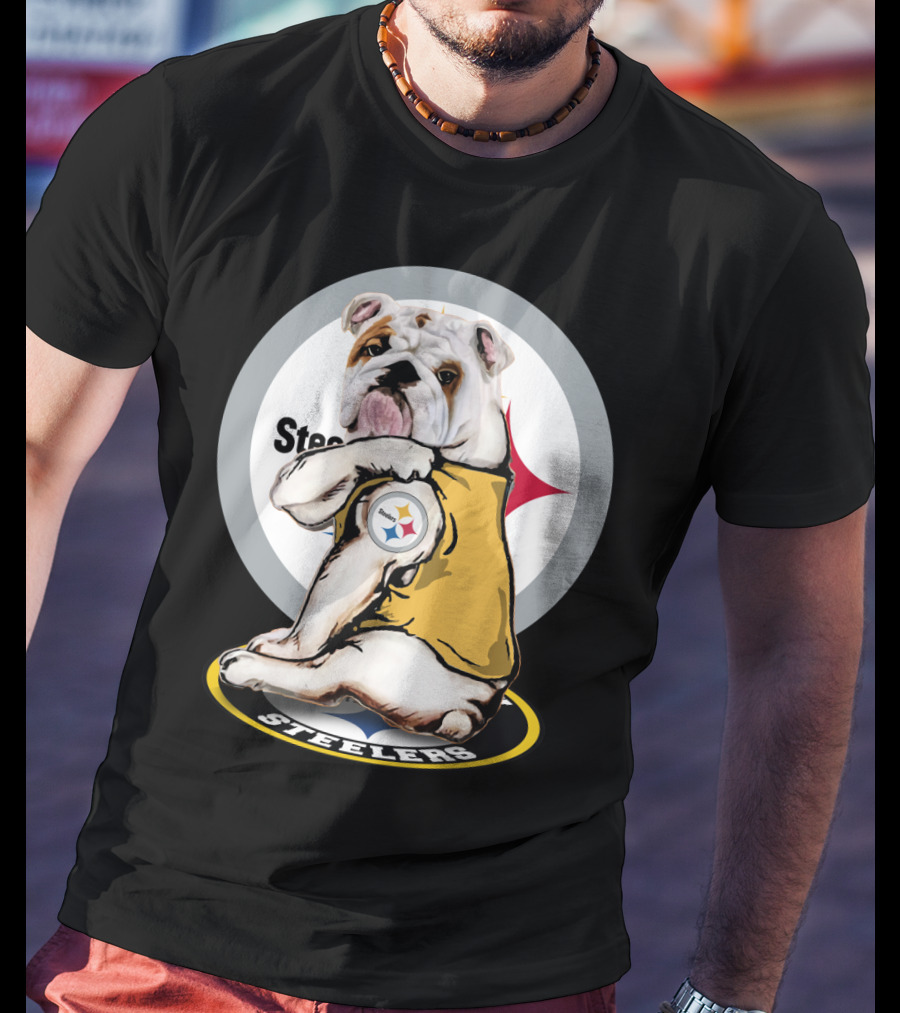Steelers Bulldog Steelers Football T-Shirt