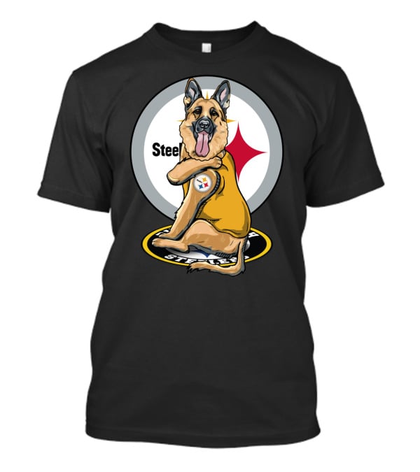 Steelers German Shepherd Loyal Fan With Team Logo T-Shirt