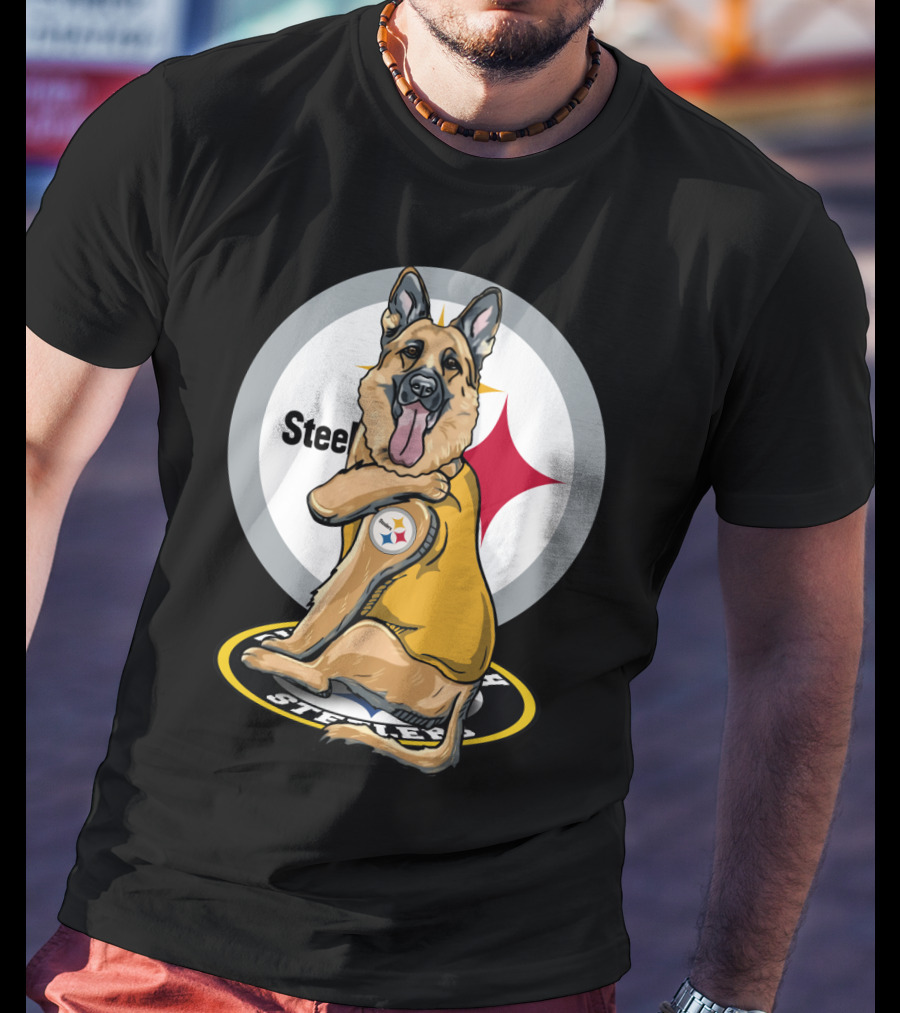 Steelers German Shepherd Loyal Fan With Team Logo T-Shirt