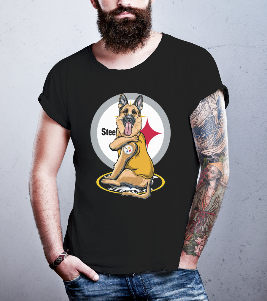 Steelers German Shepherd Loyal Fan With Team Logo T-Shirt