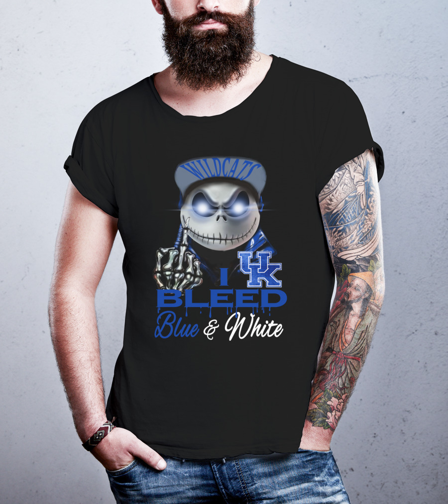 Wildcats I Bleed Blue & White Uk T-Shirt