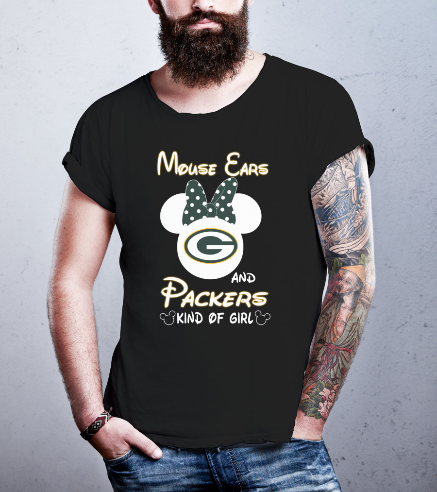 Mouse Ears And Packers Kind Of Girl T-Shirt