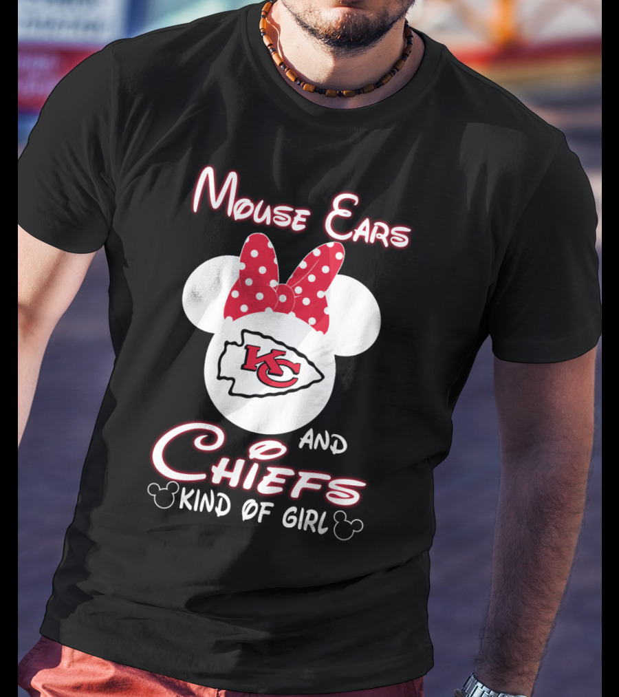 Mouse Ears And Chiefs Kind Of Girl T-Shirt