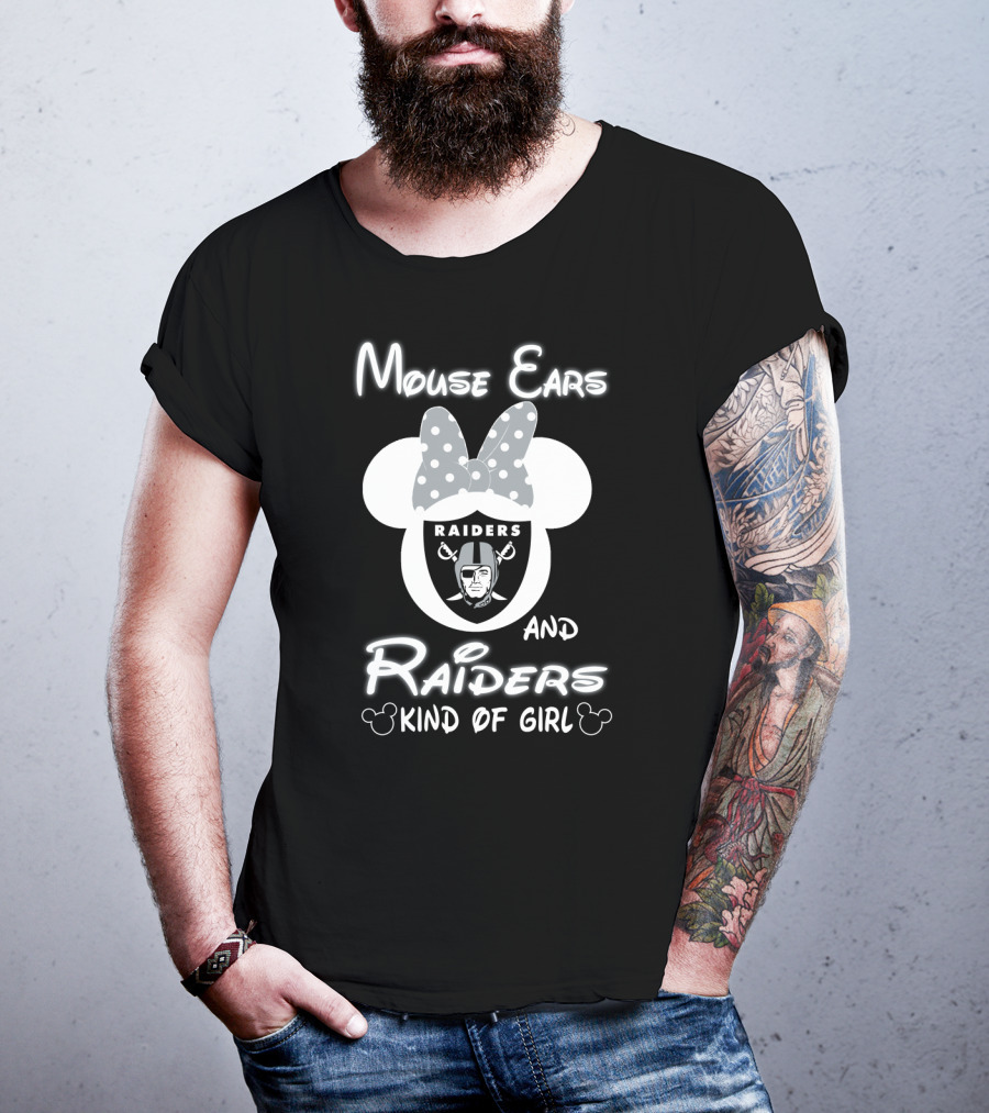Mouse Ears And Raiders Kind Of Girl T-Shirt