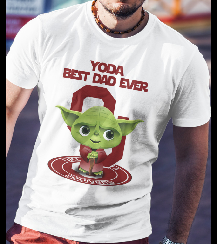 Yoda Best Dad Ever Oklahoma Sooners T-Shirt