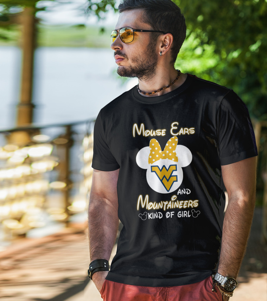 Mouse Ears Wv Mountaineers Kind Of Girl T-Shirt