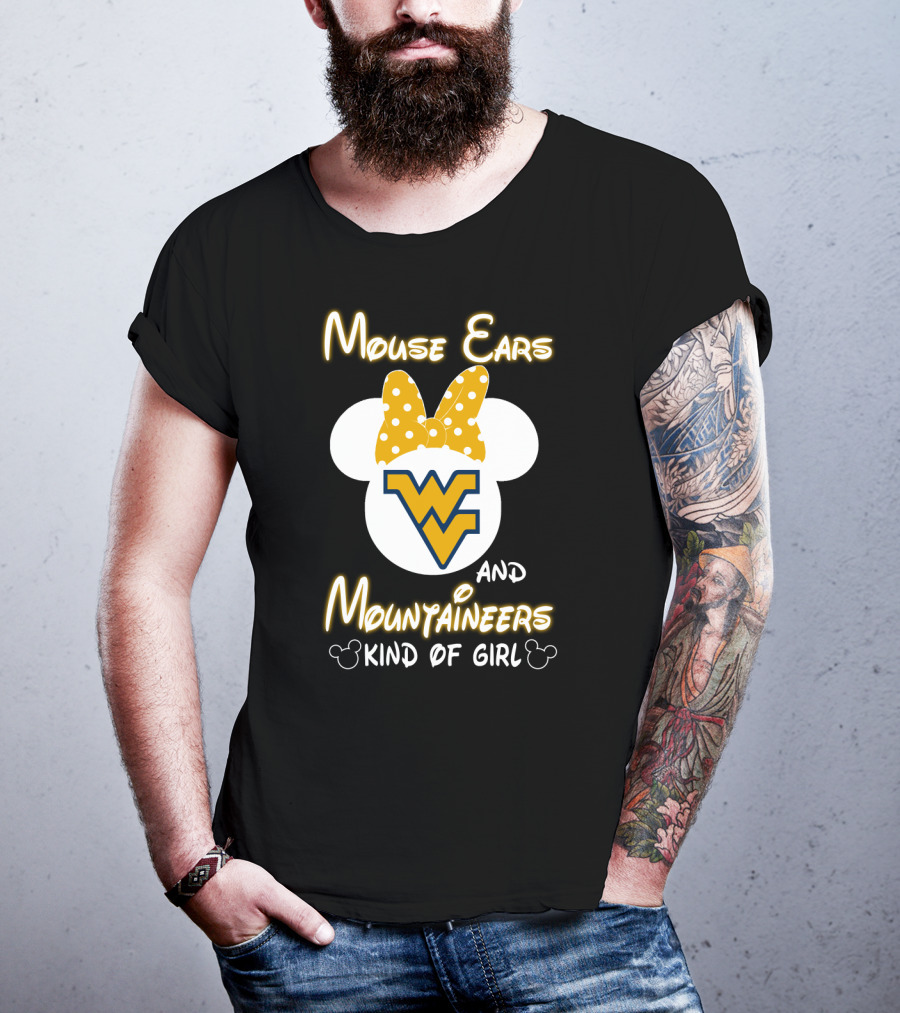 Mouse Ears Wv Mountaineers Kind Of Girl T-Shirt