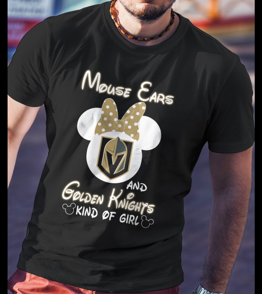 Mouse Ears Golden Knights Kind Of Girl T-Shirt
