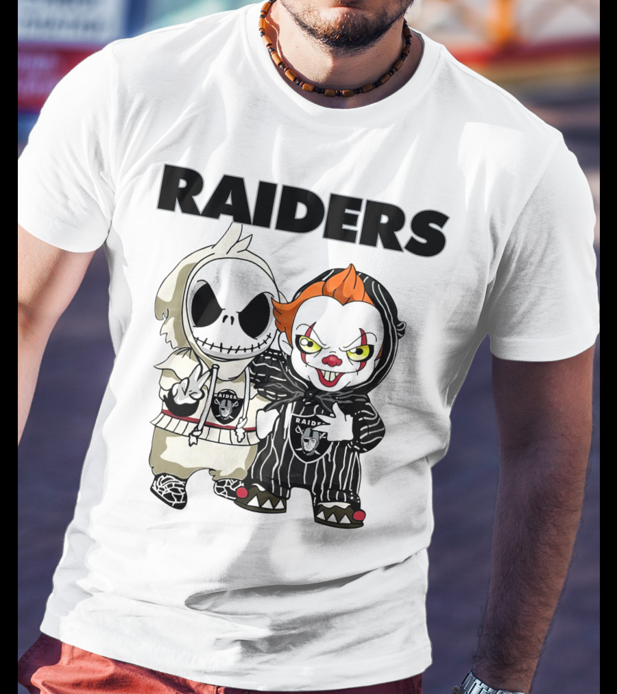 Raiders Jack-Pennywise Crossover Characters T-Shirt