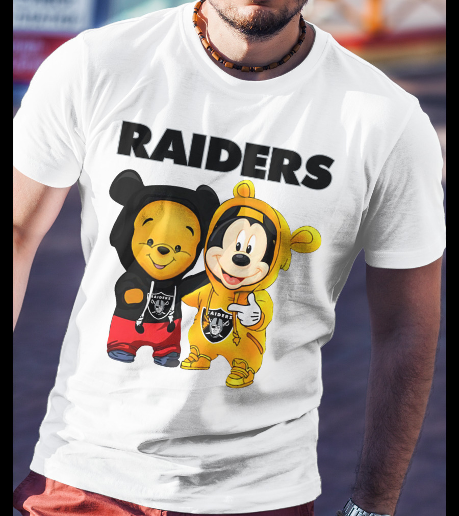 Raiders Pooh Mickey T-Shirt