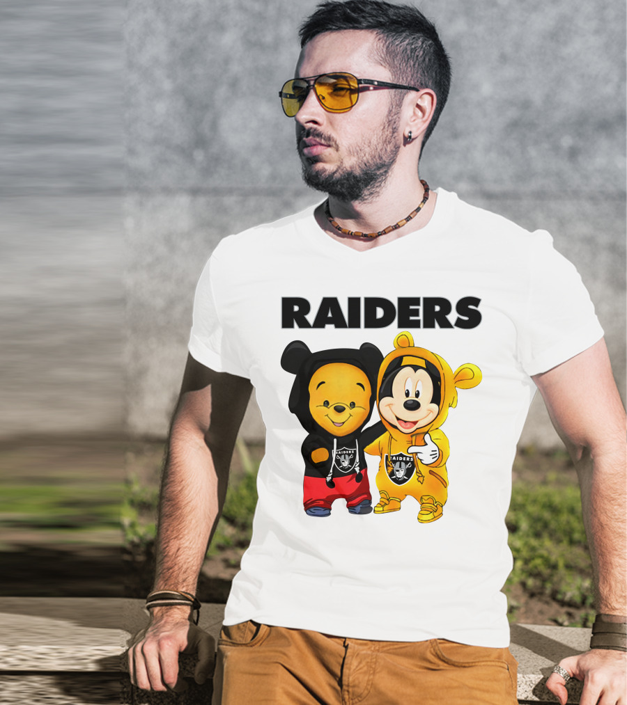 Raiders Pooh Mickey T-Shirt