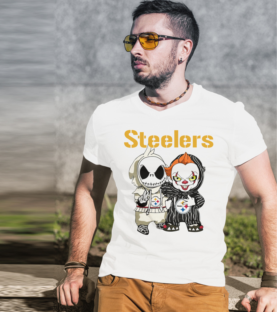 Steelers Jack Pennywise Cartoon Characters T-Shirt