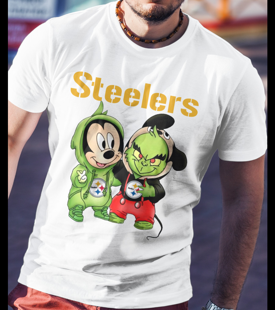Steelers Mickey And Grinch T-Shirt