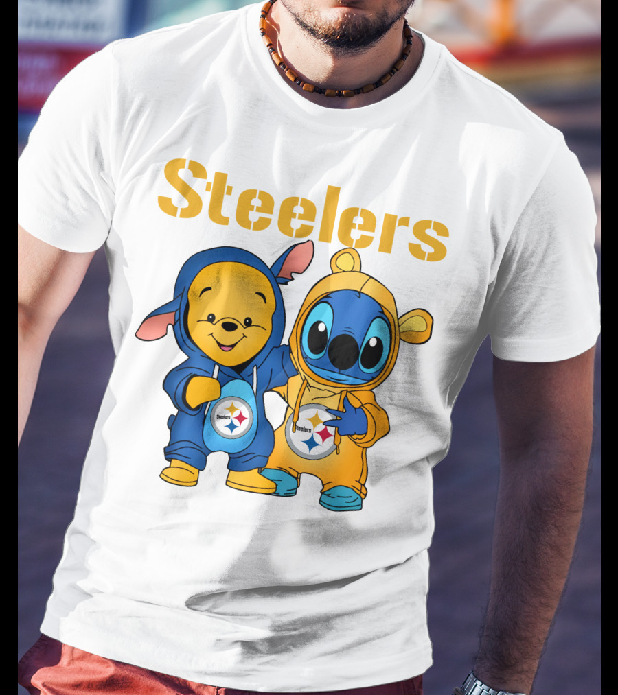 Steelers Pooh Stitch T-Shirt