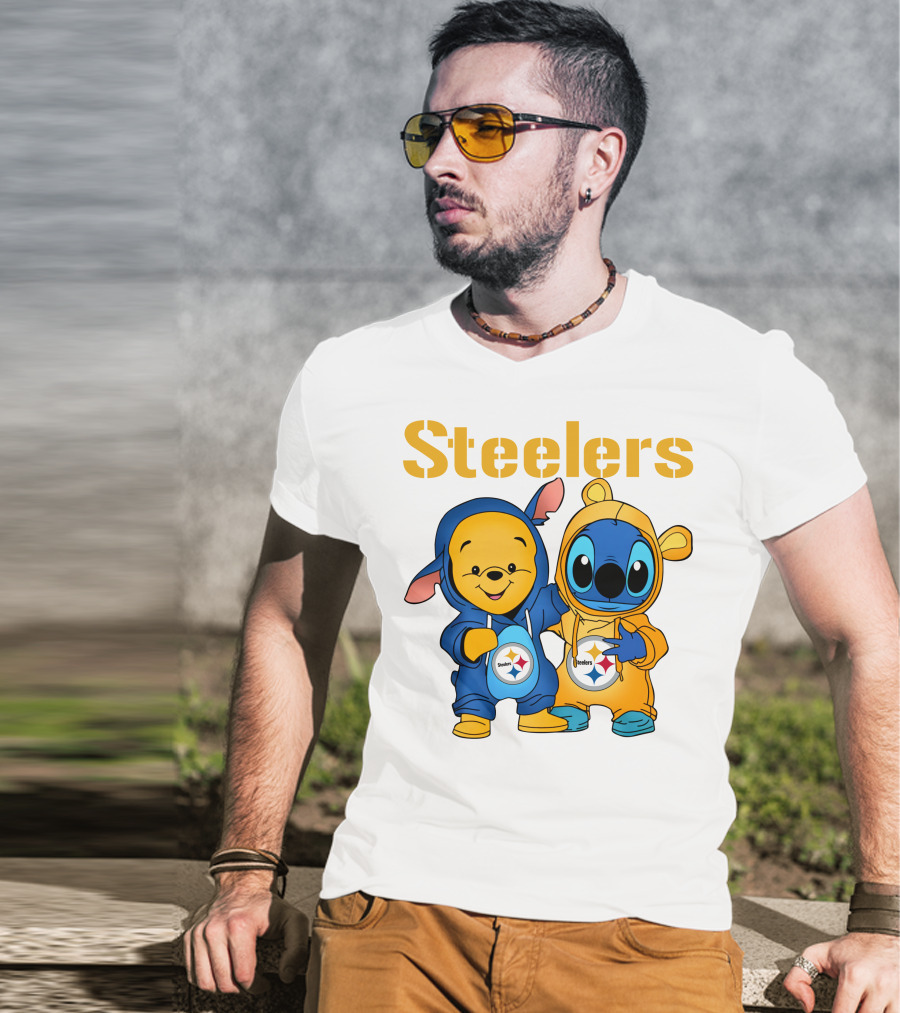 Steelers Pooh Stitch T-Shirt