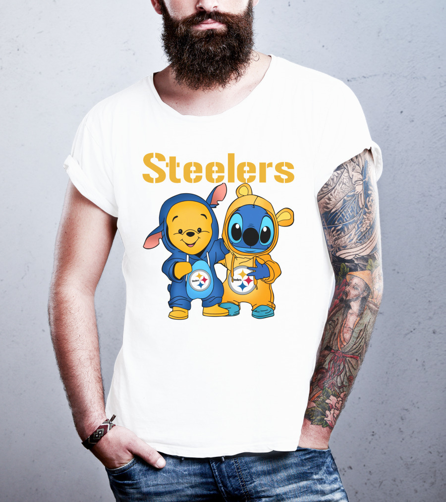 Steelers Pooh Stitch T-Shirt