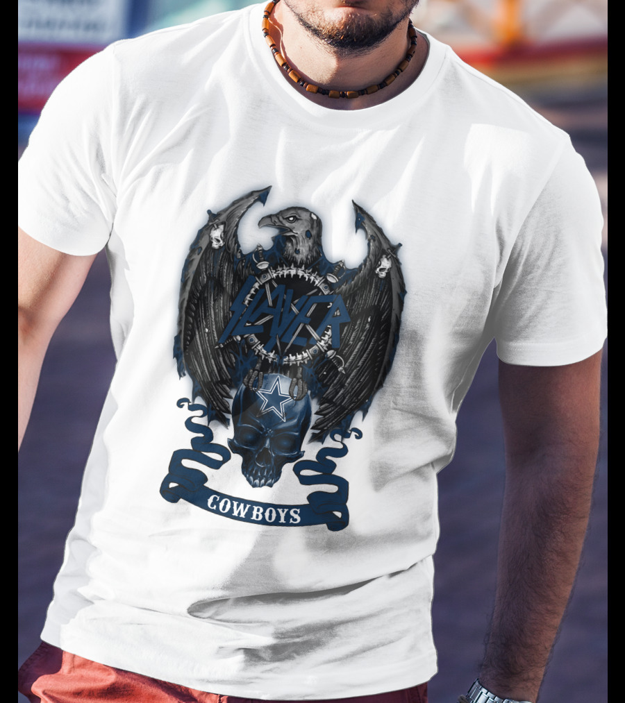 Slayer Cowboys Skull With Eagle And Star T-Shirt