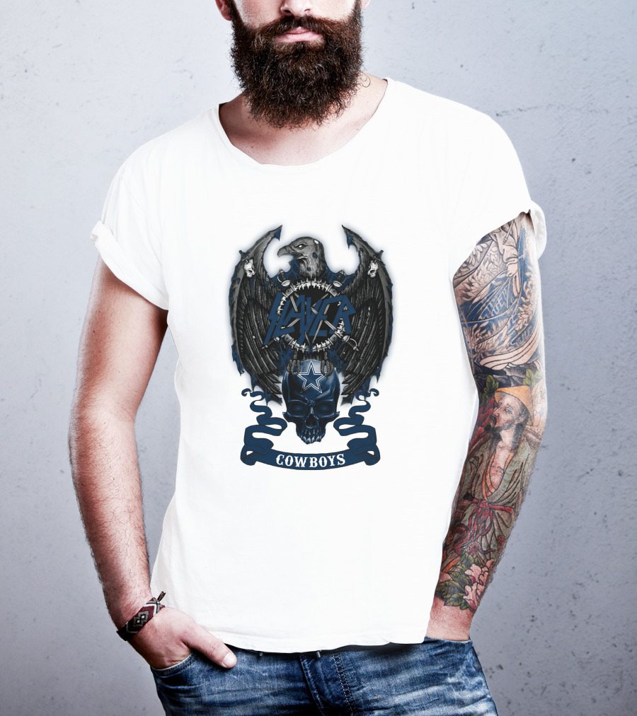 Slayer Cowboys Skull With Eagle And Star T-Shirt