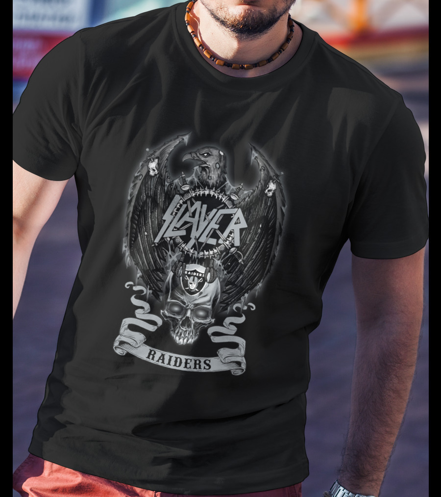 Slayer Raiders Skull T-Shirt