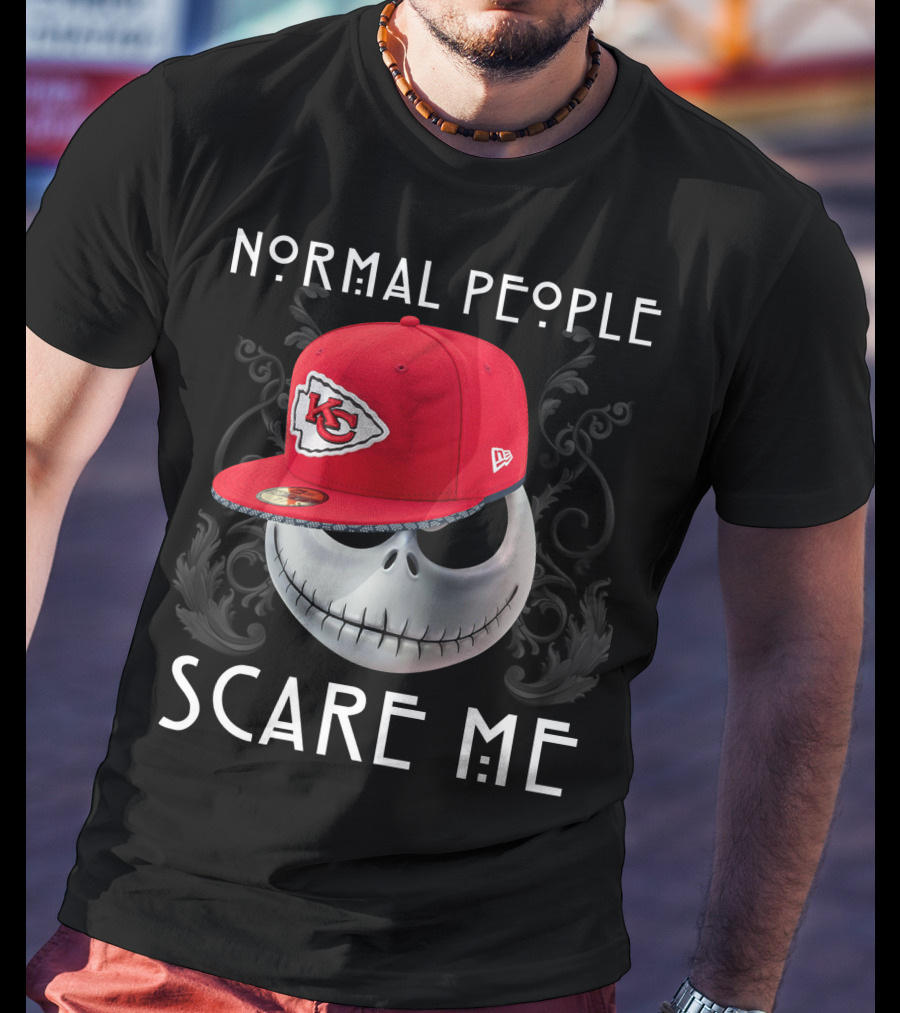 Normal People Scare Me Kansas City Chiefs Hat T-Shirt