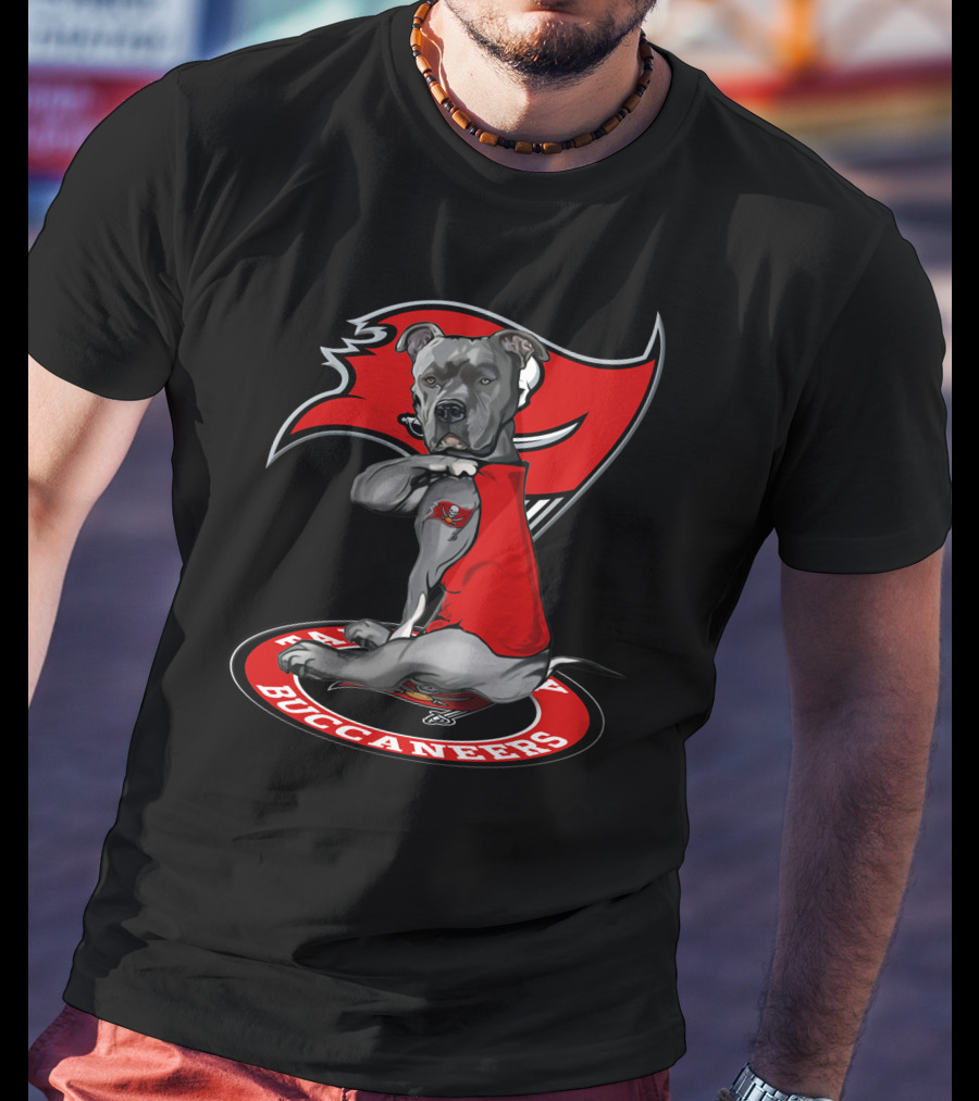 Tampa Bay Buccaneers Dog Pit Bull T-Shirt