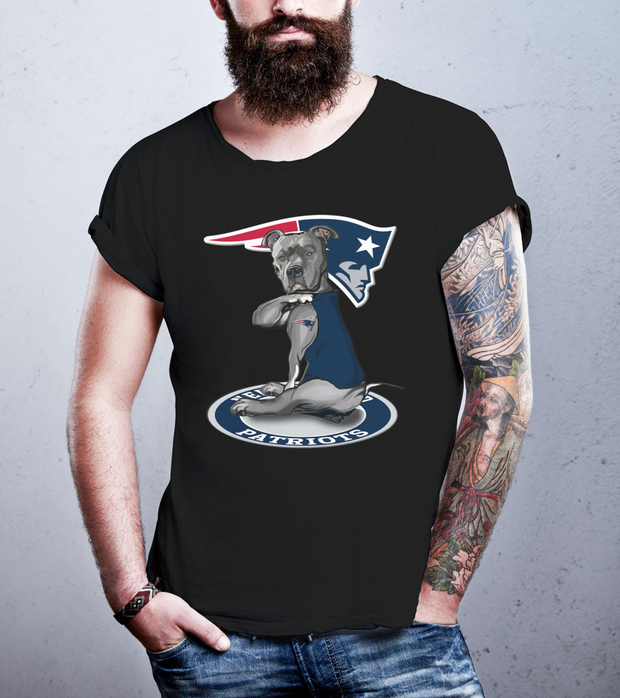 19 New England Patriots Dog T-Shirt