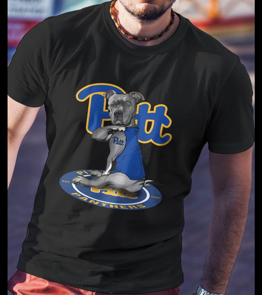 Pitt Panthers 28 Bulldog Logo Est 1787 T-Shirt