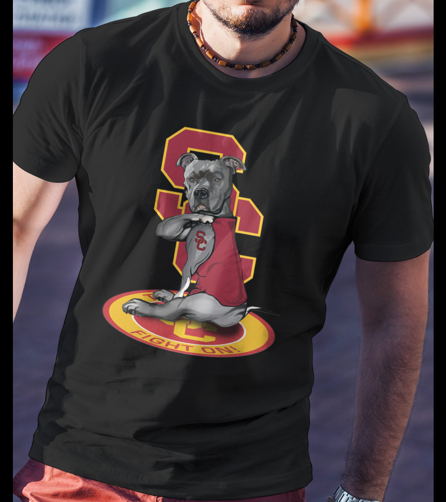 Sc Trojan Dog Fight On! T-Shirt