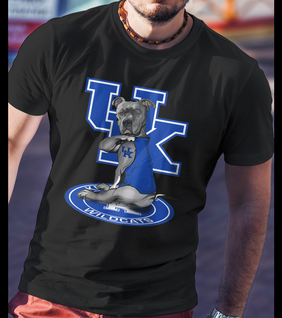Uk Wildcats Pit Bull Mascot Tattoo Kentucky Wildcats T-Shirt