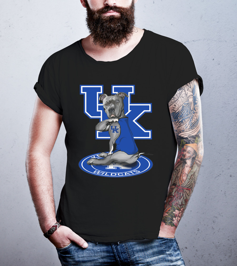 Uk Wildcats Pit Bull Mascot Tattoo Kentucky Wildcats T-Shirt
