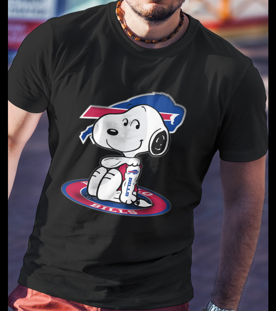 Snoopy Buffalo Bills Nfl Peanuts Collaboration T-Shirt