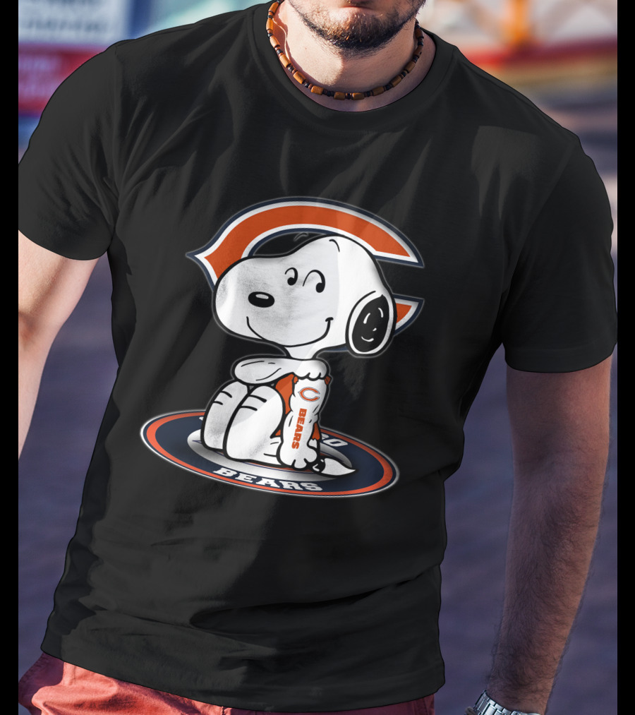 Snoopy Chicago Bears Nfl Fan Art 2006 T-Shirt