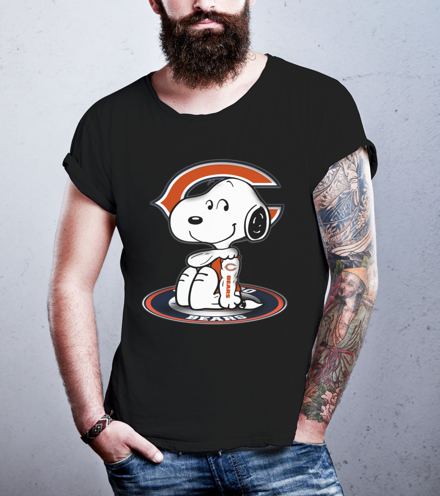 Snoopy Chicago Bears Nfl Fan Art 2006 T-Shirt