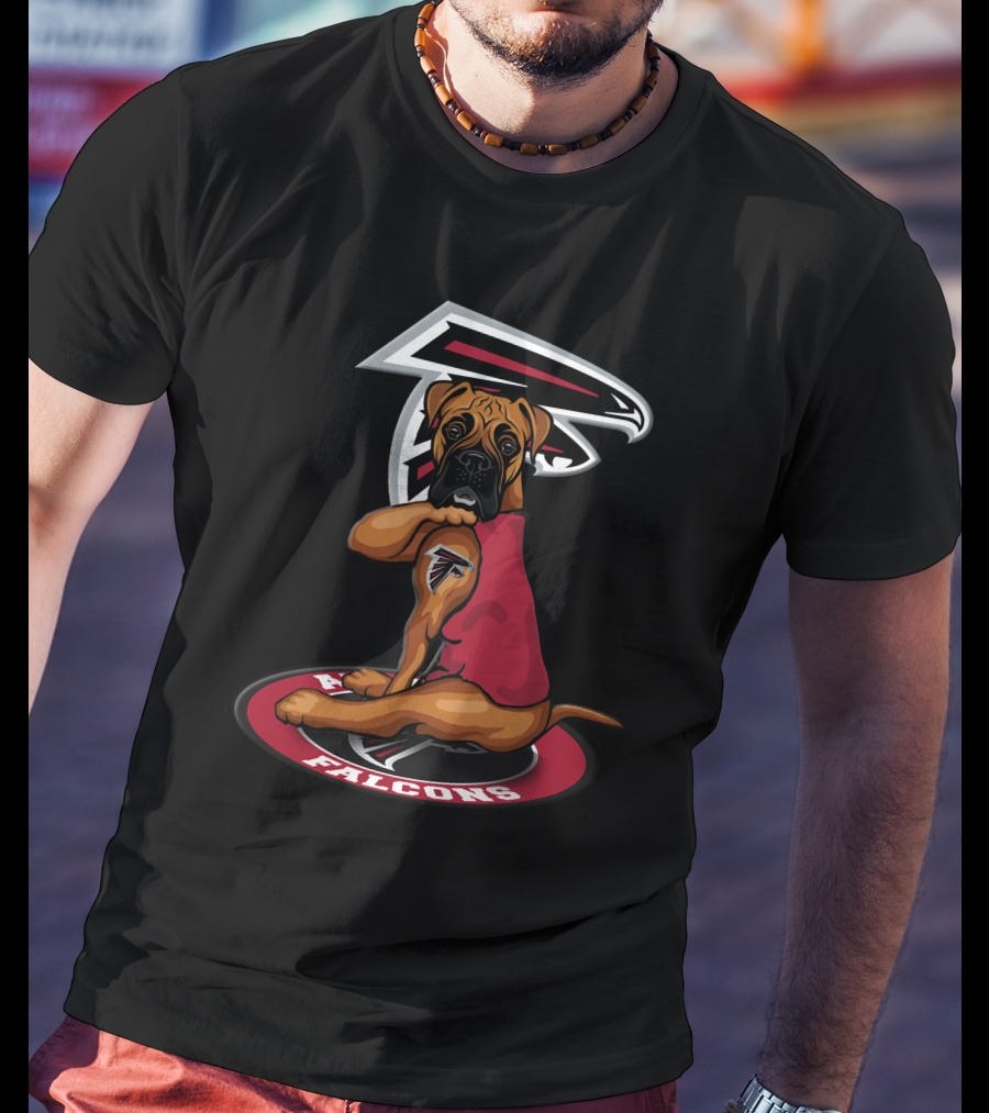 Atlanta Falcons Dog Mascot With Team T-Shirt