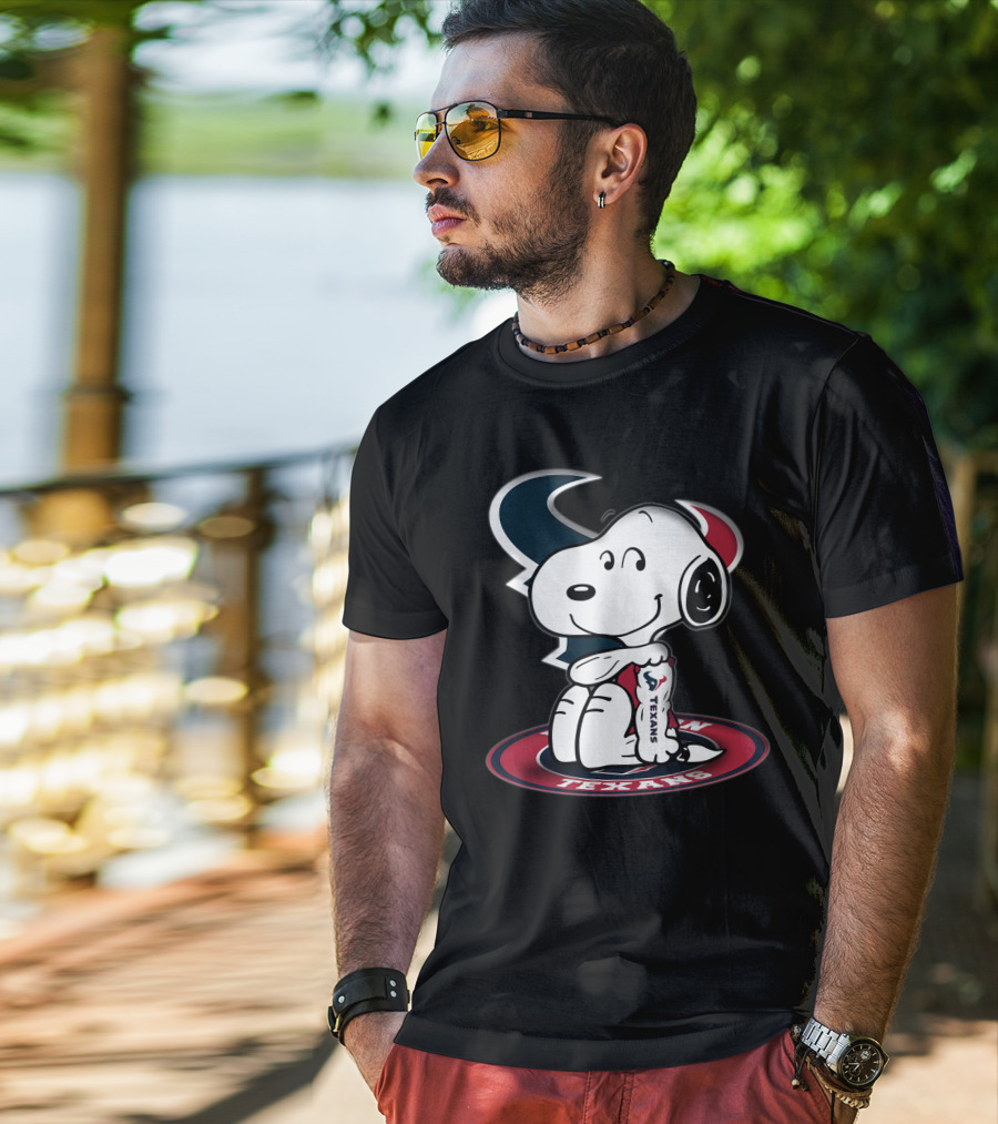 Houston Texans Snoopy Football Fan T-Shirt