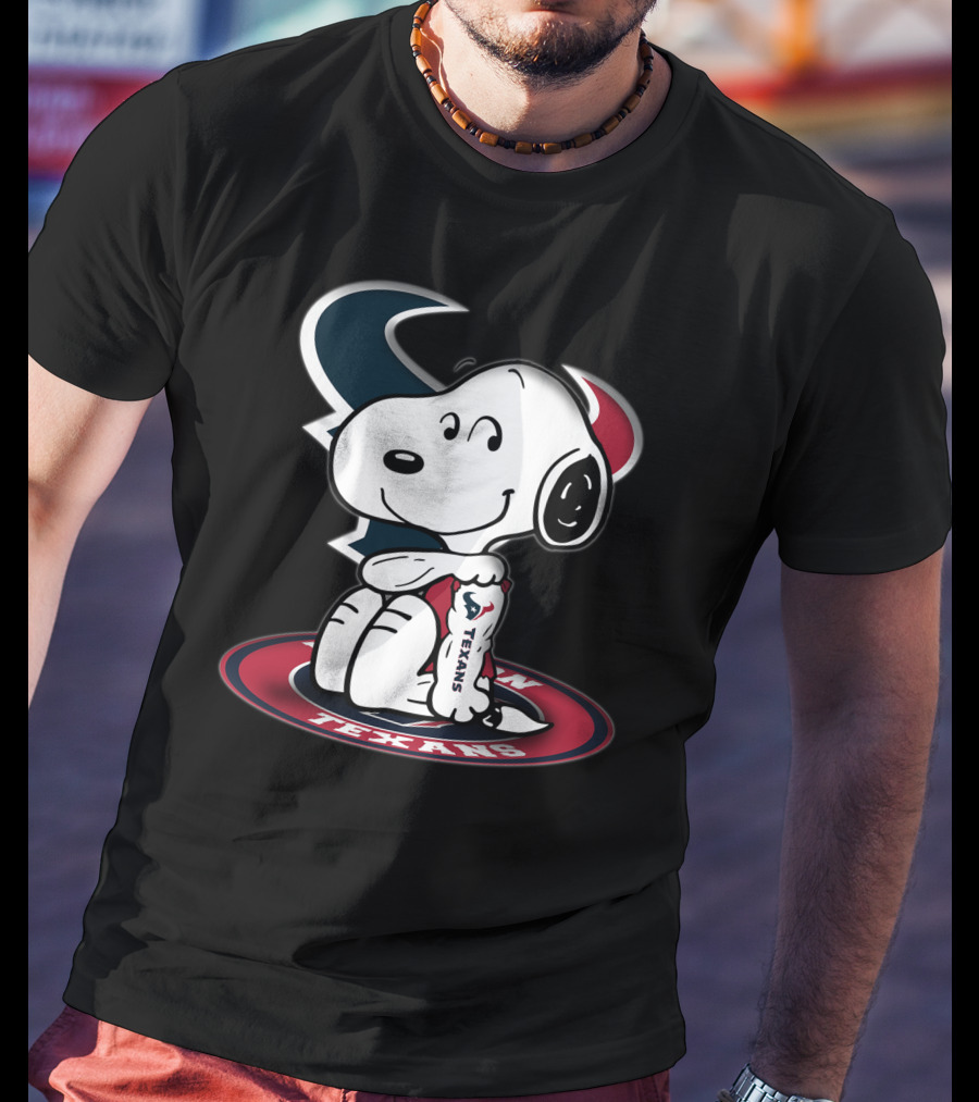 Houston Texans Snoopy Football Fan T-Shirt