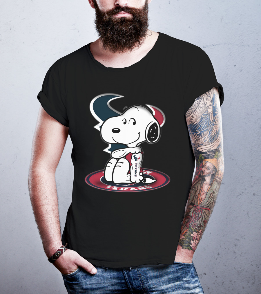 Houston Texans Snoopy Football Fan T-Shirt