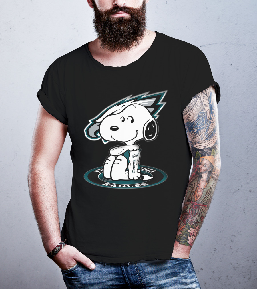 Snoopy Tattoo Philadelphia Eagles T-Shirt