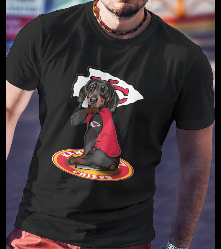 Kansas City Chiefs Dachshund Nfl Fan Gear T-Shirt
