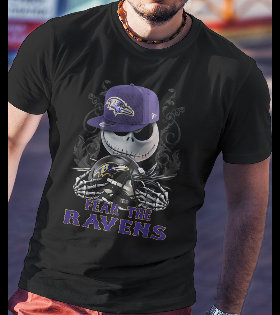 Fear The Ravens Baltimore Ds001-03 T-Shirt